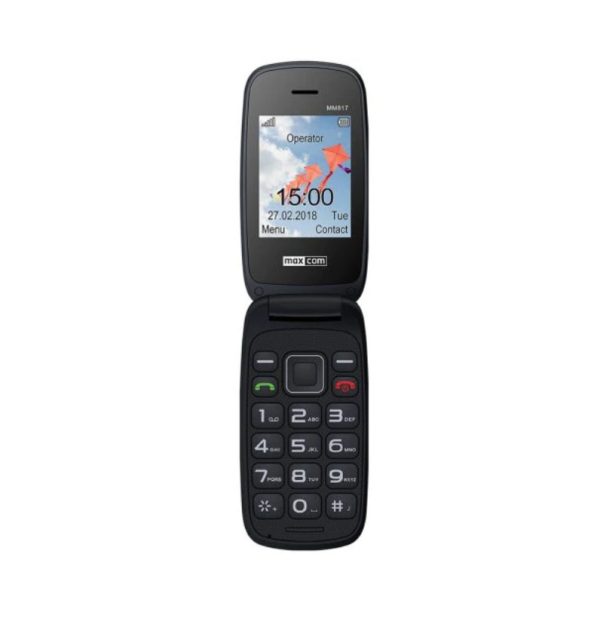 Telefon MM817 Dual SIM Black si Stand Incarcare MAXCOM