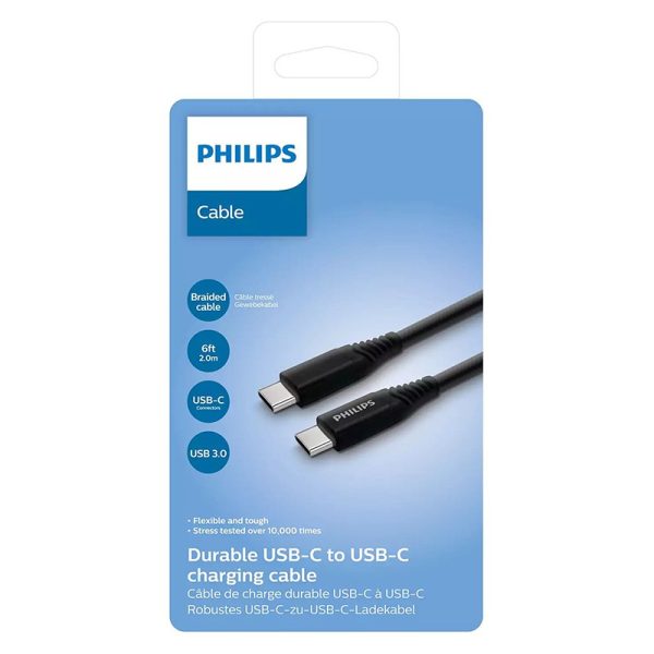 Cablu Type-C tata la Type-C tata 2M Philips