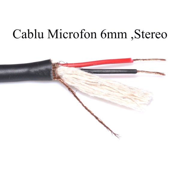Cablu Microfon Stereo 6mm Rola 100m