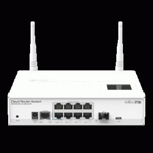 Management Switch 8 x Gigabit, 1 x SFP, Wi-fi 2.4GHz AP - Mikrotik CRS109-8G-1S-2HnD-IN