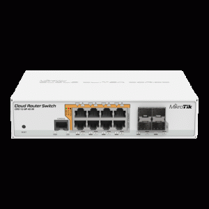 Management Switch, 8 x Gigabit cu PoE-out, 4 x SFP - Mikrotik CRS112-8P-4S-IN