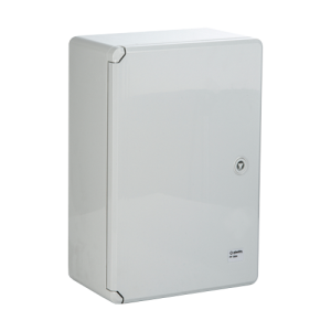 Cutie distributie IP65 din ABS gri, usa mata, placa metalica, 200x300x130 mm PP3001