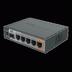 Router hEX S, 5 x Gigabit, 1 xSFP, RouterOS L4 - Mikrotik RB760iGS
