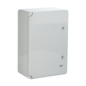Cutie distributie IP65 din ABS gri, usa mata, placa metalica, 400x500x175 mm PP3003