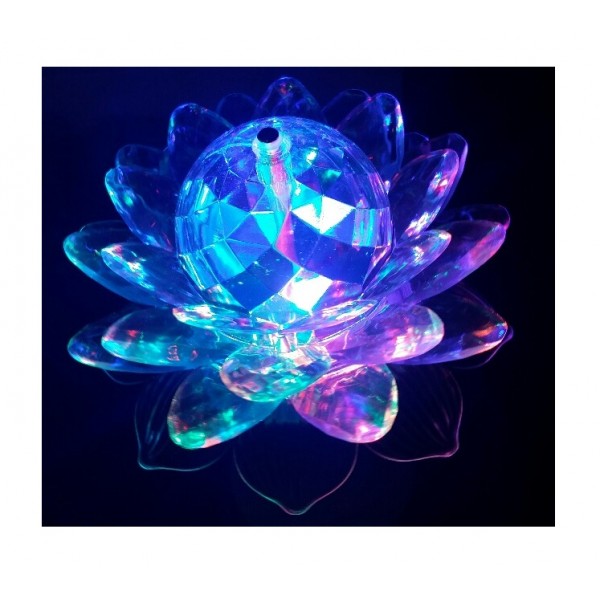 Lampa RGB Floare Rotativa cu Joc de Lumini