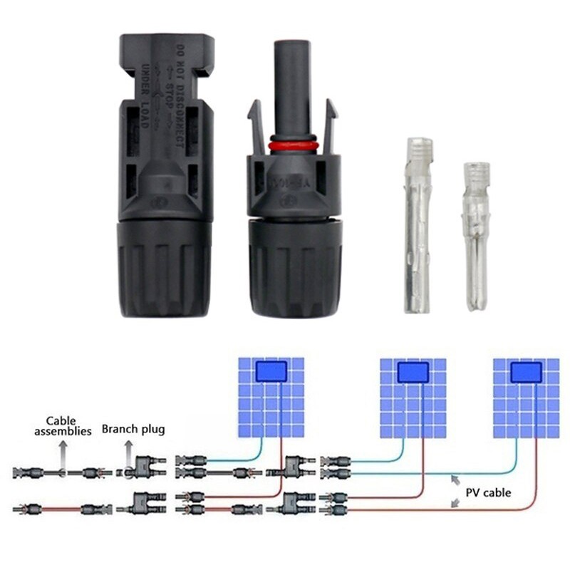 Set Conectori Panouri Solare MC4 mama tata T630 - imagine 2