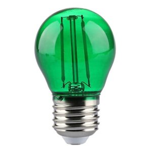 Bec Led G45 E27 Lumina Verde 2W Filament