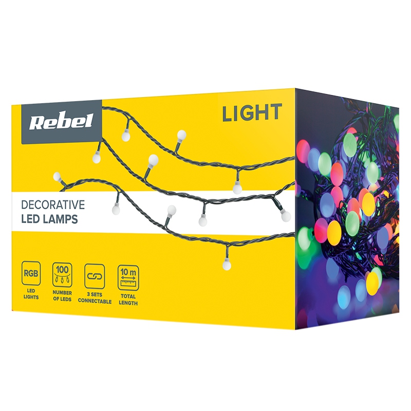 Instalatie Sir Iluminat Festiv RGB 10m RO771LE - imagine 4