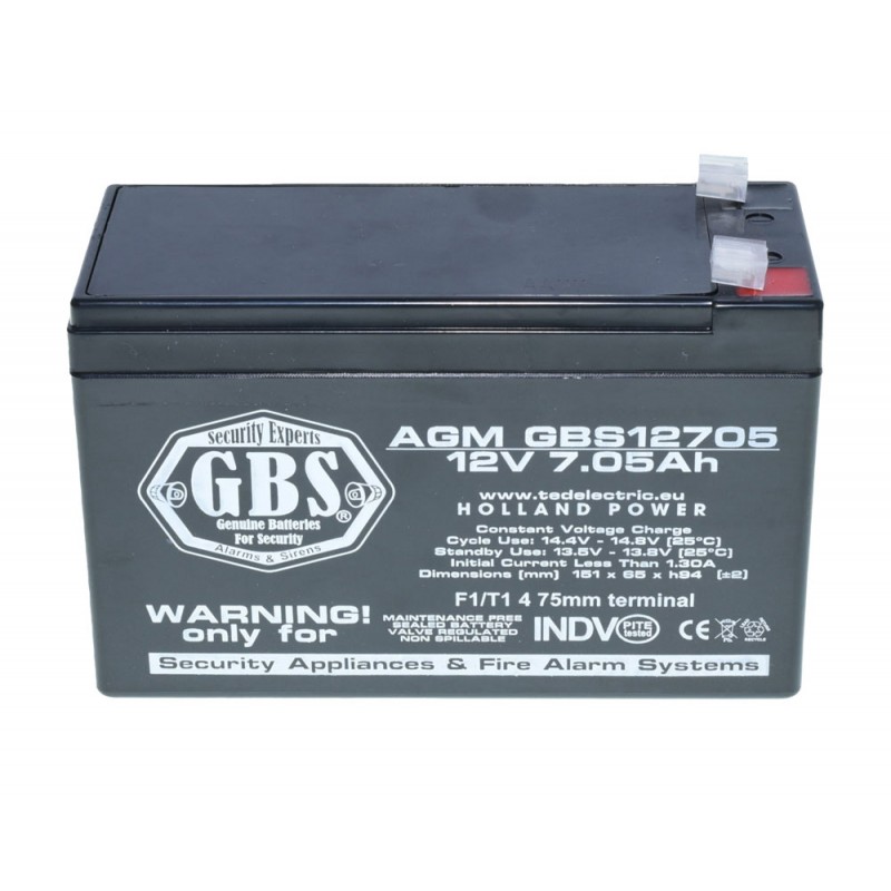 Acumulator Plumb Acid 12V 7.05Ah TED - imagine 2