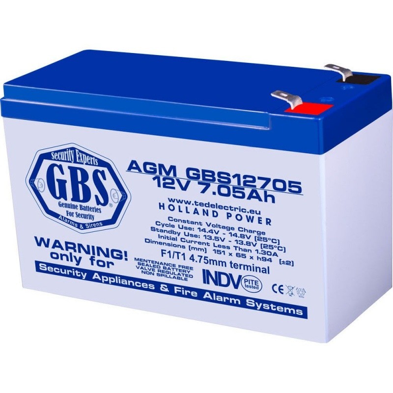 Acumulator Plumb Acid 12V 7.05Ah TED - imagine 3