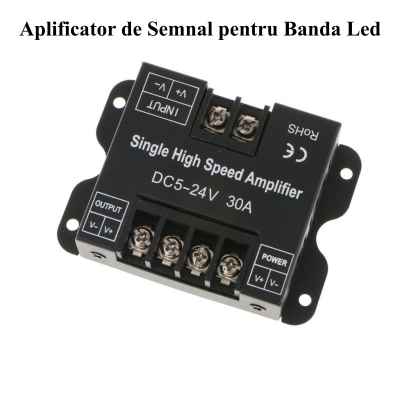 Amplificator Banda Led Monocolor 5V-24V 30A - imagine 2
