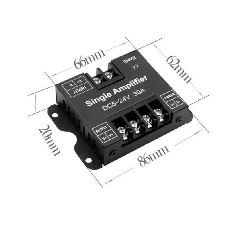 Amplificator Banda Led Monocolor 5V-24V 30A - imagine 3