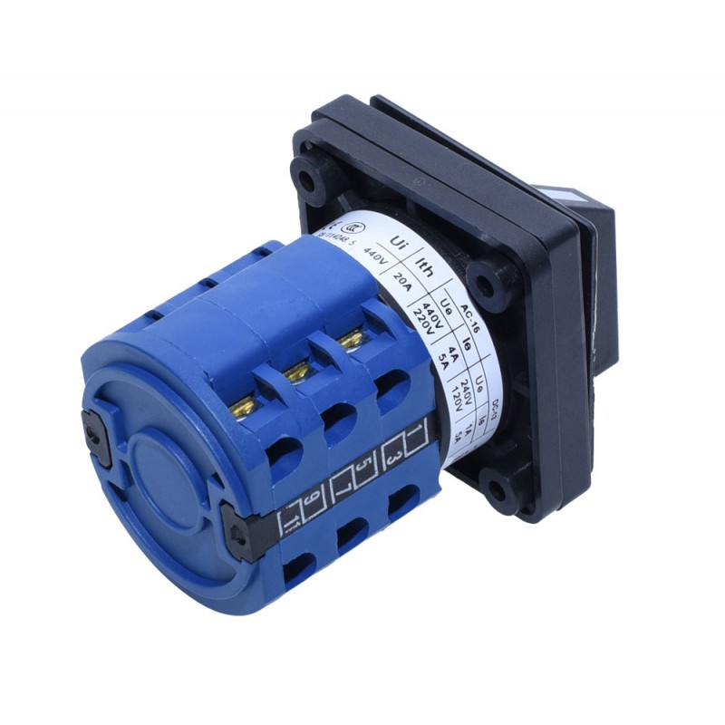 Comutator Rotativ 3 Came 1-0-2 20A B303 cu Revenire - imagine 2