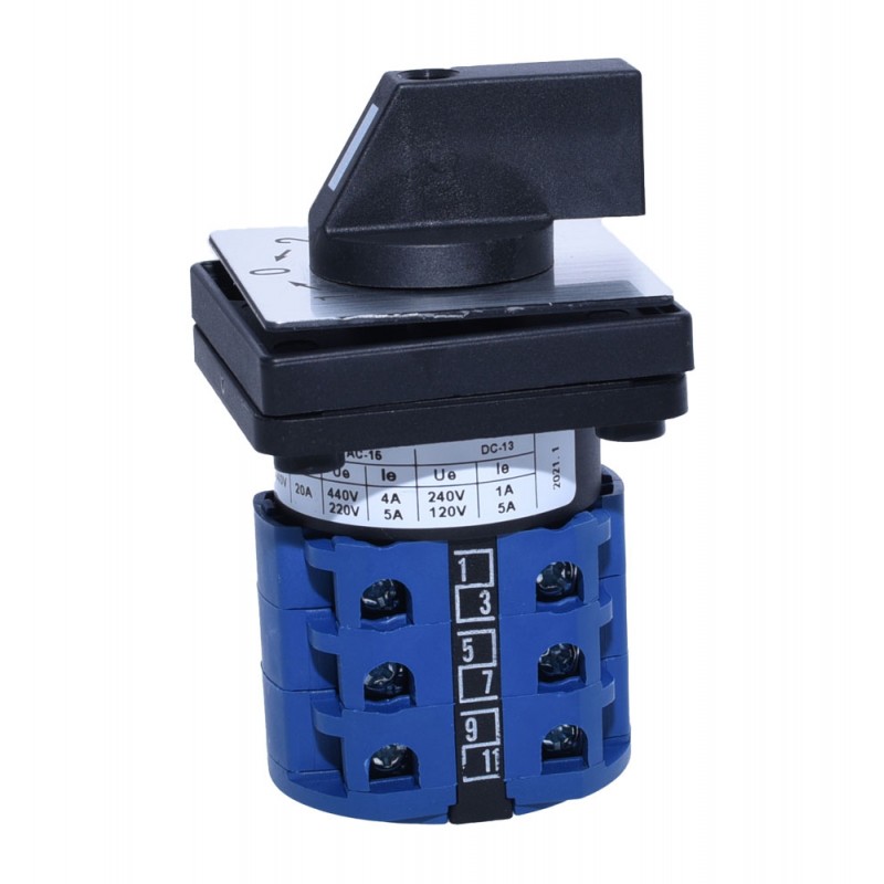 Comutator Rotativ 3 Came 1-0-2 20A B303 cu Revenire - imagine 3