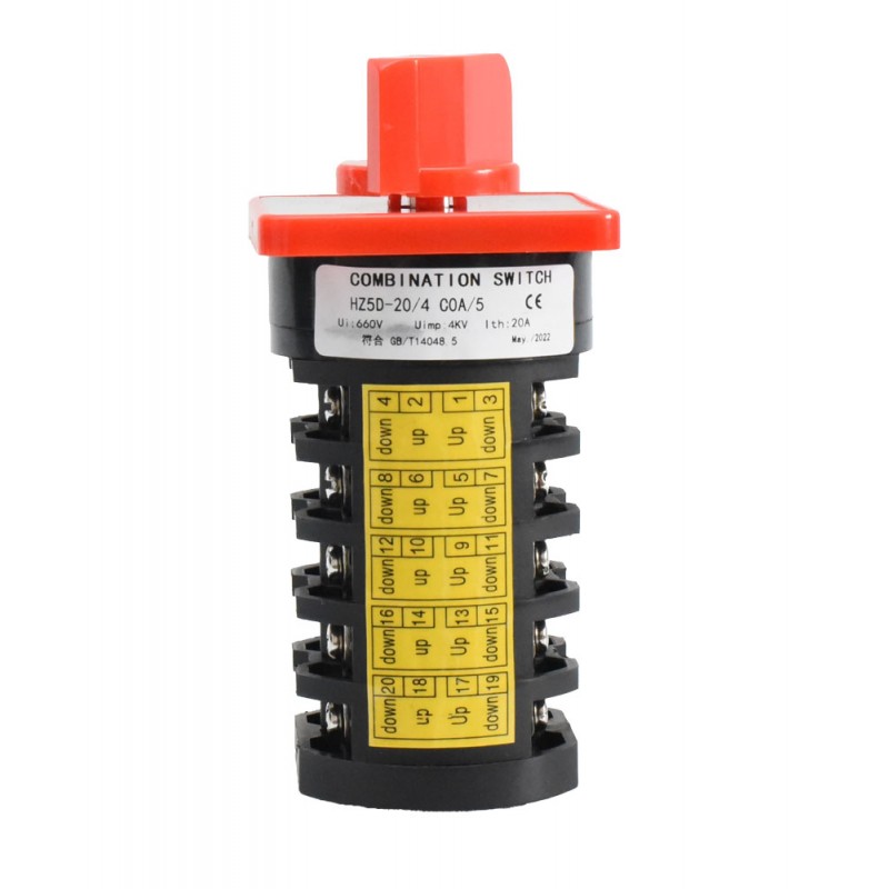 Comutator Rotativ 5 Came 1-0 20A C0A/5 - imagine 4